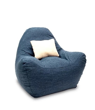 Кресло-мешок Эдем, рогожка орион, синий в Петрозаводске - изображение