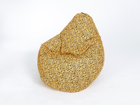 Кресло-мешок Груша малое, жаккард, леопард в Петрозаводске - изображение