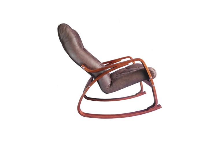Кресло-качалка Гранд, замша шоколад в Петрозаводске - изображение 1