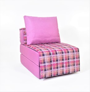 Бескаркасное кресло-кровать Харви, фуксия - квадро в Петрозаводске - предосмотр