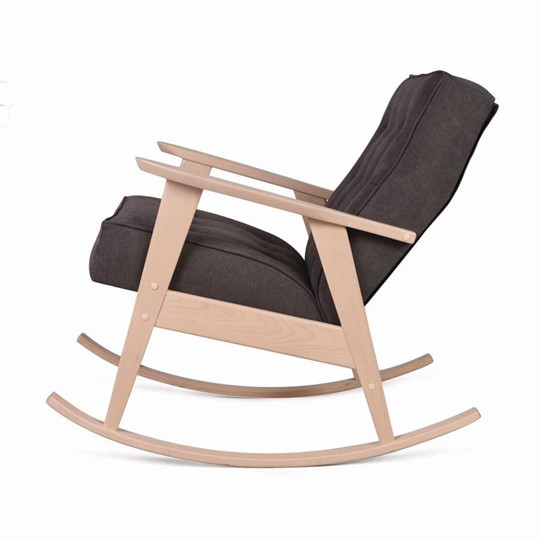 Кресло-качалка Ретро (беленый дуб / 05 - коричневый) в Петрозаводске - изображение 1