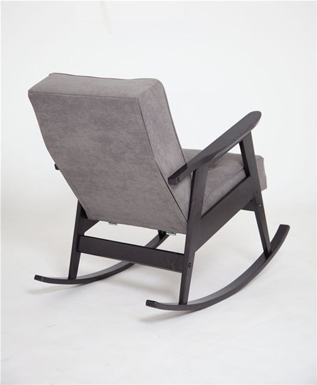 Кресло-качалка Ретро (венге / RS 15 - темно-серый) в Петрозаводске - изображение 1