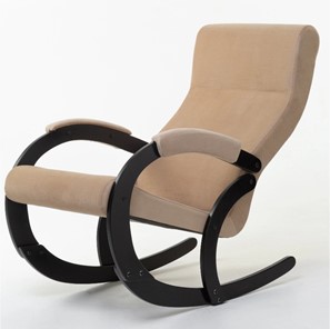 Кресло-качалка в гостиную Корсика, ткань Amigo Beige 34-Т-AB в Петрозаводске - предосмотр