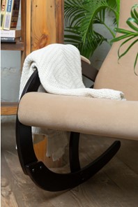 Кресло-качалка в гостиную Корсика, ткань Amigo Beige 34-Т-AB в Петрозаводске - предосмотр 5