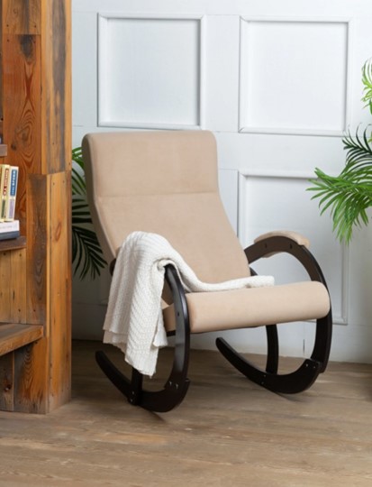 Кресло-качалка в гостиную Корсика, ткань Amigo Beige 34-Т-AB в Петрозаводске - изображение 7