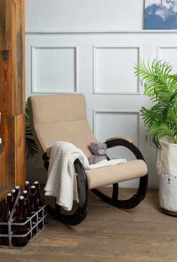 Кресло-качалка в гостиную Корсика, ткань Amigo Beige 34-Т-AB в Петрозаводске - изображение 8