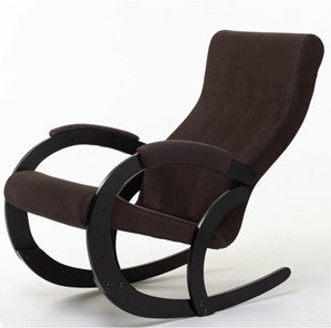 Кресло-качалка в гостиную Корсика, ткань Amigo Coffee 34-Т-AC в Петрозаводске