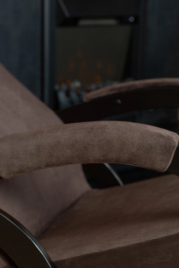 Кресло-качалка в гостиную Корсика, ткань Amigo Coffee 34-Т-AC в Петрозаводске - изображение 8