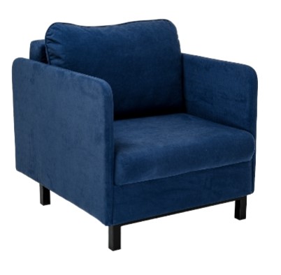 Кресло со спальным местом Бэст синий в Петрозаводске - изображение 1