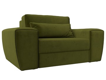 Кресло в гостиную Лига-008, Зеленый (Микровельвет) НПБ в Петрозаводске - предосмотр