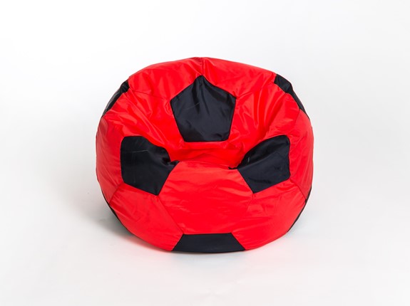 Кресло-мешок Мяч большой, красно-черный в Петрозаводске - изображение