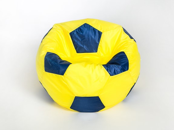 Кресло-мешок Мяч большой, желто-синий в Петрозаводске - изображение