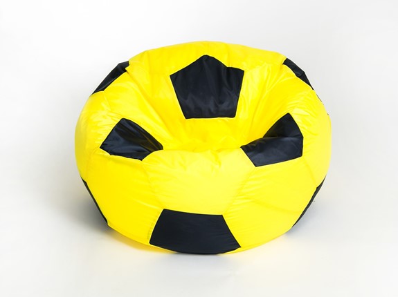 Кресло-мешок Мяч малый, желто-черный в Петрозаводске - изображение