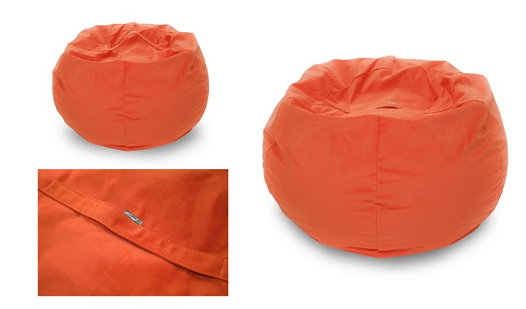 Кресло-мешок Орбита, велюр, оранжевый в Петрозаводске - изображение 2