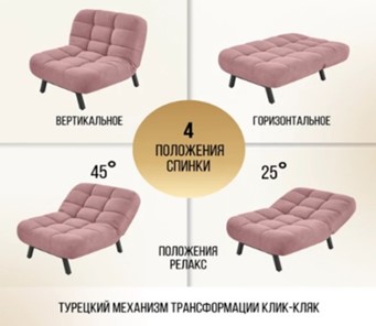 Кресло на ножках Абри опора металл (розовый) в Петрозаводске - предосмотр 10