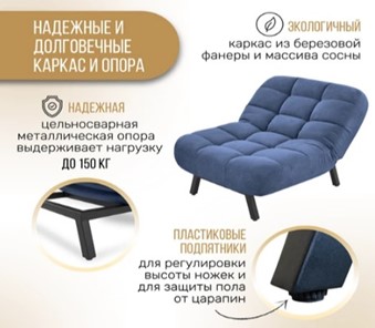 Кресло для сна Абри опора металл (синий) в Петрозаводске - предосмотр 10