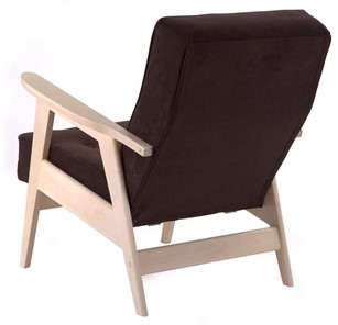 Кресло Ретро (беленый дуб / RS 32 - коричневый) в Петрозаводске - предосмотр 2