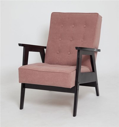 Кресло Ретро (венге / RS 12 - розовый) в Петрозаводске - изображение