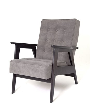 Кресло Ретро (венге / RS 15 - темно-серый) в Петрозаводске - изображение