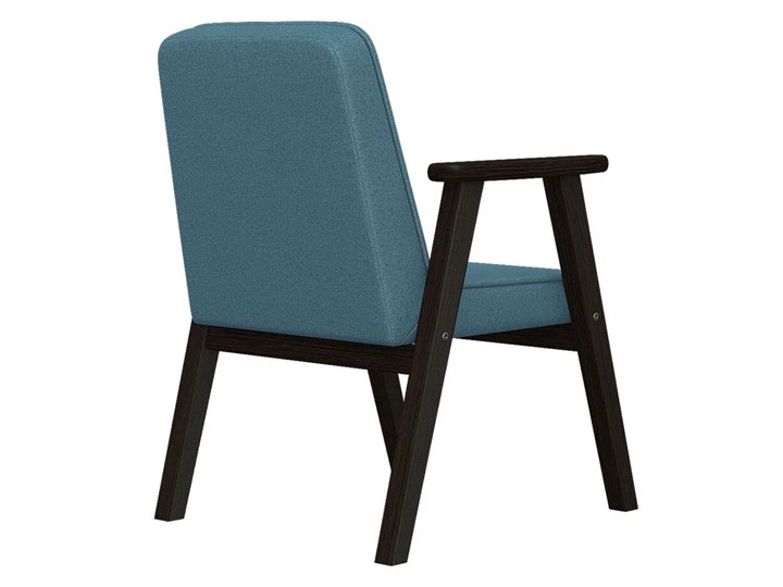 Кресло мягкое Ретро ткань голубой, каркас венге в Петрозаводске - изображение 2