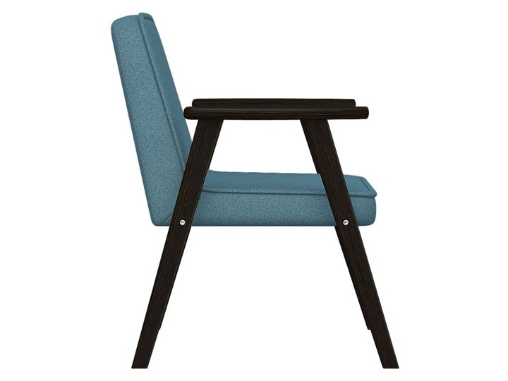Кресло мягкое Ретро ткань голубой, каркас венге в Петрозаводске - изображение 4