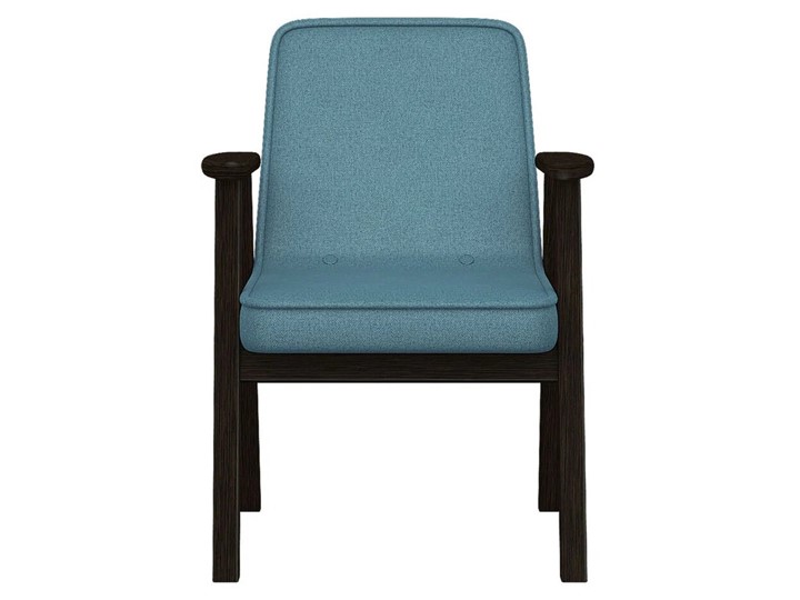 Кресло мягкое Ретро ткань голубой, каркас венге в Петрозаводске - изображение 5