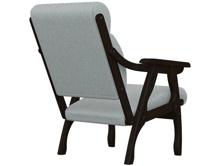 Кресло Вега 10 ткань серый, каркас венге в Петрозаводске - изображение 2