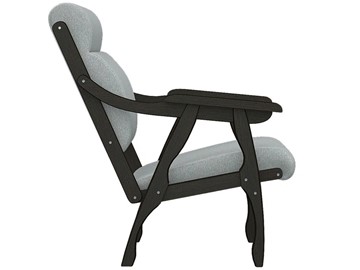 Кресло Вега 10 ткань серый, каркас венге в Петрозаводске - предосмотр 3