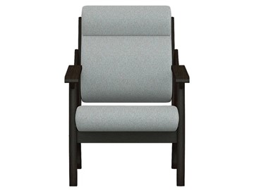 Кресло Вега 10 ткань серый, каркас венге в Петрозаводске - предосмотр 4