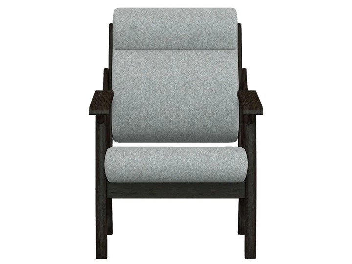 Кресло Вега 10 ткань серый, каркас венге в Петрозаводске - изображение 4