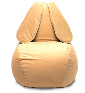 Кресло-мешок Зайка (длинные уши), желтый в Петрозаводске - предосмотр
