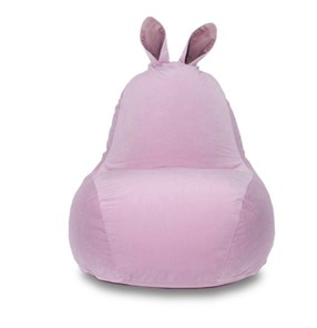 Кресло-мешок Зайка (короткие уши), розовый в Петрозаводске - предосмотр