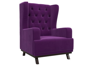 Мягкое кресло Джон Люкс, Фиолетовый (Микровельвет) в Петрозаводске