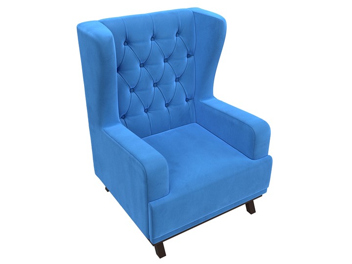 Мягкое кресло Джон Люкс, Голубой (Велюр) в Петрозаводске - изображение 4