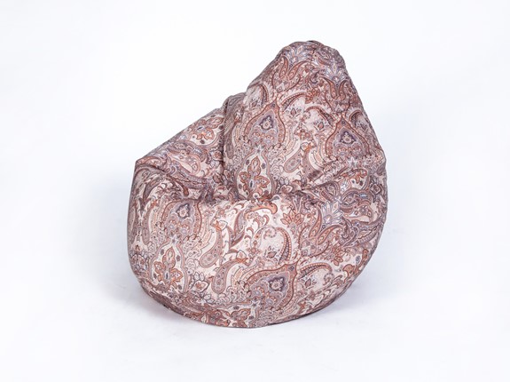 Кресло-мешок Груша малое, велюр принт, далила в Петрозаводске - изображение