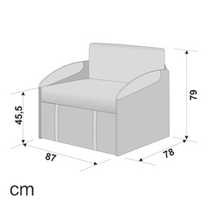 Кресло-кровать Polto серо-коричневый/шалфей (рогожка) в Петрозаводске - предосмотр 15