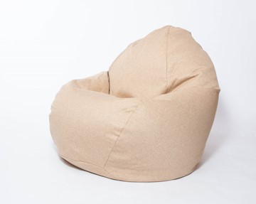 Кресло-мешок Макси, рогожка, 150х100, песочное в Петрозаводске - предосмотр