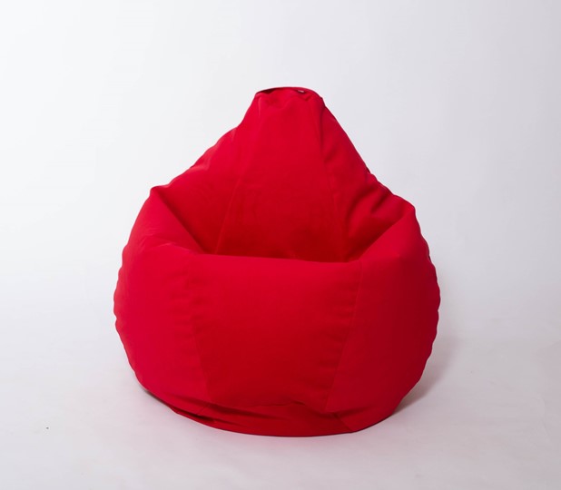Кресло-мешок Груша среднее, велюр однотон, красное в Петрозаводске - изображение 2
