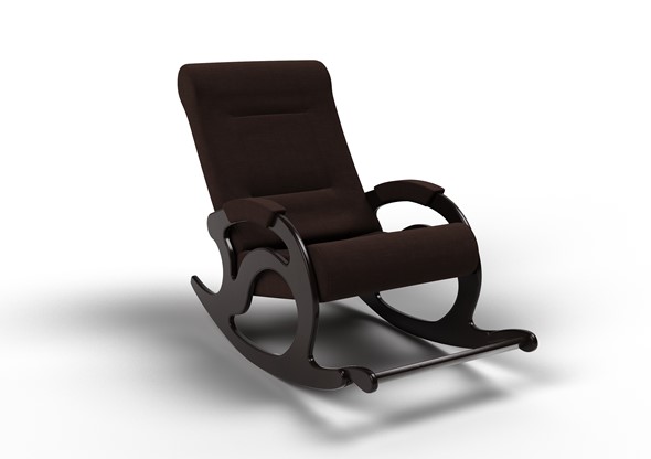 Кресло-качалка Тироль, ткань AMIGo шоколад 12-Т-Ш в Петрозаводске - изображение