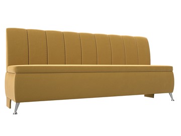 Кухонный прямой диван Кантри, Желтый (микровельвет) в Петрозаводске - предосмотр