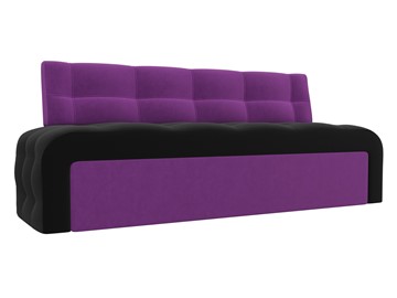 Кухонный диван Люксор, Черный/Фиолетовый (микровельвет) в Петрозаводске