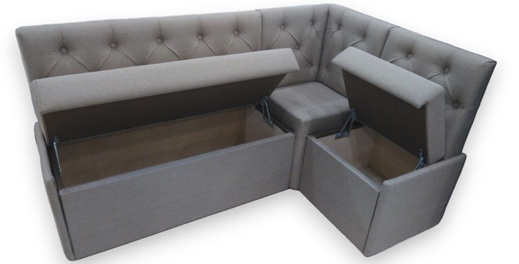 Кухонный угловой диван Квадро 7 мини с коробом в Петрозаводске - изображение 2