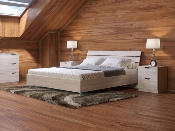 Кровать спальная Rest 1, 180х200, дуб шамони в Петрозаводске - изображение