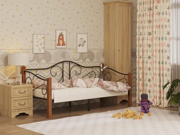 Детская кровать Гарда 7, 90х200, черная в Петрозаводске