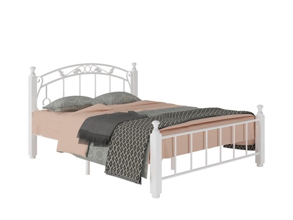 Кровать спальная Гарда 5, 160х200, белая в Петрозаводске - изображение