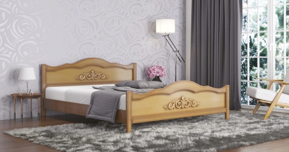 Кровать 1.5-спальная Виктория 140*195 с основанием в Петрозаводске - изображение