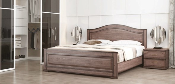 Кровать 2-спальная Стиль 3, 160х190 с основанием в Петрозаводске - изображение