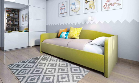 Кровать 1-спальная Uno 80х200 с основанием в Петрозаводске - изображение