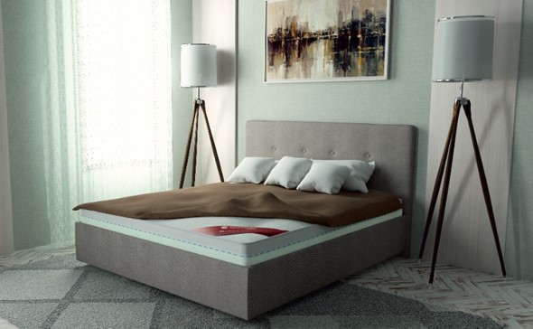 Двуспальная кровать с механизмом Флоренция 160х200 (с коробом) в Петрозаводске - изображение