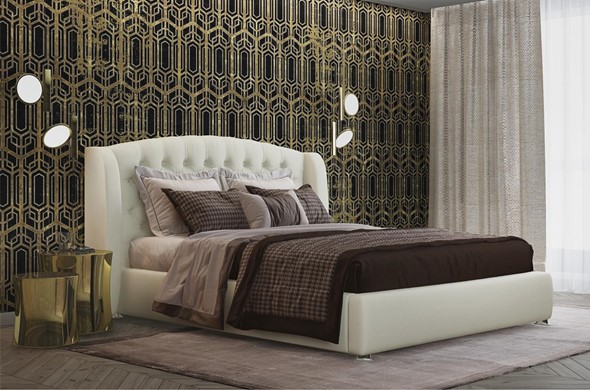 Двуспальная кровать Сильва Модерн 180х200 (с основание) в Петрозаводске - изображение